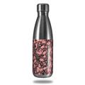 Skin Decal Wrap for RTIC Water Bottle 17oz Scattered Skulls Pink (BOTTLE NOT INCLUDED)