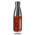 Skin Decal Wrap for RTIC Water Bottle 17oz Scattered Skulls Red (BOTTLE NOT INCLUDED)