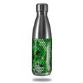 Skin Decal Wrap for RTIC Water Bottle 17oz HEX Mesh Camo 01 Green Bright (BOTTLE NOT INCLUDED)