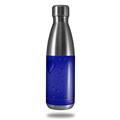 Skin Decal Wrap for RTIC Water Bottle 17oz Raining Blue (BOTTLE NOT INCLUDED)