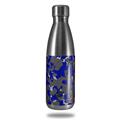 Skin Decal Wrap for RTIC Water Bottle 17oz WraptorCamo Old School Camouflage Camo Blue Royal (BOTTLE NOT INCLUDED)