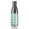 Skin Decal Wrap for RTIC Water Bottle 17oz Houndstooth Seafoam Green (BOTTLE NOT INCLUDED)