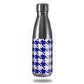 Skin Decal Wrap for RTIC Water Bottle 17oz Houndstooth Royal Blue (BOTTLE NOT INCLUDED)