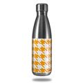 Skin Decal Wrap for RTIC Water Bottle 17oz Houndstooth Orange (BOTTLE NOT INCLUDED)