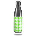 Skin Decal Wrap for RTIC Water Bottle 17oz Houndstooth Neon Lime Green (BOTTLE NOT INCLUDED)