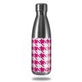 Skin Decal Wrap for RTIC Water Bottle 17oz Houndstooth Hot Pink (BOTTLE NOT INCLUDED)