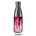 Skin Decal Wrap for RTIC Water Bottle 17oz Lightning Pink (BOTTLE NOT INCLUDED)