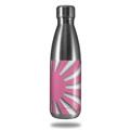 Skin Decal Wrap for RTIC Water Bottle 17oz Rising Sun Japanese Flag Pink (BOTTLE NOT INCLUDED)