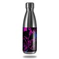 Skin Decal Wrap for RTIC Water Bottle 17oz Twisted Garden Hot Pink and Blue (BOTTLE NOT INCLUDED)