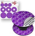 Decal Style Vinyl Skin Wrap 3 Pack for PopSockets Wavey Purple (POPSOCKET NOT INCLUDED)