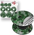 Decal Style Vinyl Skin Wrap 3 Pack for PopSockets HEX Mesh Camo 01 Green (POPSOCKET NOT INCLUDED)