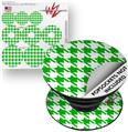 Decal Style Vinyl Skin Wrap 3 Pack for PopSockets Houndstooth Green (POPSOCKET NOT INCLUDED)