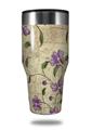 Skin Decal Wrap for Walmart Ozark Trail Tumblers 40oz Flowers and Berries Purple (TUMBLER NOT INCLUDED)