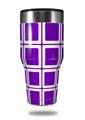 Skin Decal Wrap for Walmart Ozark Trail Tumblers 40oz Squared Purple (TUMBLER NOT INCLUDED)