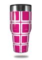 Skin Decal Wrap for Walmart Ozark Trail Tumblers 40oz Squared Fushia Hot Pink (TUMBLER NOT INCLUDED)