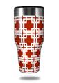Skin Decal Wrap for Walmart Ozark Trail Tumblers 40oz Boxed Red Dark (TUMBLER NOT INCLUDED)