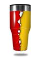 Skin Decal Wrap for Walmart Ozark Trail Tumblers 40oz Ripped Colors Red Yellow (TUMBLER NOT INCLUDED)