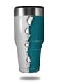 Skin Decal Wrap for Walmart Ozark Trail Tumblers 40oz Ripped Colors Gray Seafoam Green (TUMBLER NOT INCLUDED)