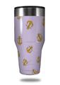 Skin Decal Wrap for Walmart Ozark Trail Tumblers 40oz Anchors Away Lavender (TUMBLER NOT INCLUDED)