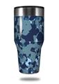 Skin Decal Wrap for Walmart Ozark Trail Tumblers 40oz WraptorCamo Old School Camouflage Camo Navy (TUMBLER NOT INCLUDED)