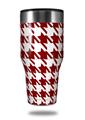 Skin Decal Wrap for Walmart Ozark Trail Tumblers 40oz Houndstooth Red Dark (TUMBLER NOT INCLUDED)