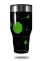 Skin Decal Wrap for Walmart Ozark Trail Tumblers 40oz Lots of Dots Green on Black (TUMBLER NOT INCLUDED)