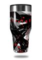 Skin Decal Wrap for Walmart Ozark Trail Tumblers 40oz Abstract 02 Red (TUMBLER NOT INCLUDED)