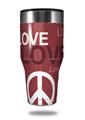 Skin Decal Wrap for Walmart Ozark Trail Tumblers 40oz Love and Peace Pink (TUMBLER NOT INCLUDED)