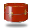Skin Decal Wrap for Google WiFi Original Anchors Away Red Dark (GOOGLE WIFI NOT INCLUDED)