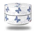Skin Decal Wrap for Google WiFi Original Pastel Butterflies Blue on White (GOOGLE WIFI NOT INCLUDED)