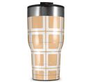 WraptorSkinz Skin Wrap compatible with 2017 and newer RTIC Tumblers 30oz Squared Peach (TUMBLER NOT INCLUDED)