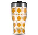 WraptorSkinz Skin Wrap compatible with 2017 and newer RTIC Tumblers 30oz Boxed Orange (TUMBLER NOT INCLUDED)