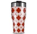 WraptorSkinz Skin Wrap compatible with 2017 and newer RTIC Tumblers 30oz Boxed Red Dark (TUMBLER NOT INCLUDED)