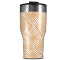 WraptorSkinz Skin Wrap compatible with 2017 and newer RTIC Tumblers 30oz Wavey Peach (TUMBLER NOT INCLUDED)