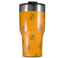 WraptorSkinz Skin Wrap compatible with 2017 and newer RTIC Tumblers 30oz Anchors Away Orange (TUMBLER NOT INCLUDED)