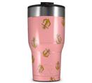 WraptorSkinz Skin Wrap compatible with 2017 and newer RTIC Tumblers 30oz Anchors Away Pink (TUMBLER NOT INCLUDED)