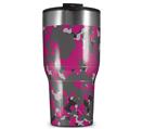 WraptorSkinz Skin Wrap compatible with 2017 and newer RTIC Tumblers 30oz WraptorCamo Old School Camouflage Camo Fuschia Hot Pink (TUMBLER NOT INCLUDED)