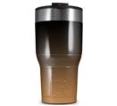 WraptorSkinz Skin Wrap compatible with 2017 and newer RTIC Tumblers 30oz Smooth Fades Bronze Black (TUMBLER NOT INCLUDED)