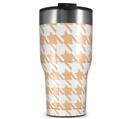 WraptorSkinz Skin Wrap compatible with 2017 and newer RTIC Tumblers 30oz Houndstooth Peach (TUMBLER NOT INCLUDED)