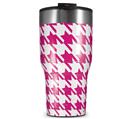 WraptorSkinz Skin Wrap compatible with 2017 and newer RTIC Tumblers 30oz Houndstooth Hot Pink (TUMBLER NOT INCLUDED)