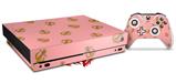 Skin Wrap compatible with XBOX One X Console and Controller Anchors Away Pink