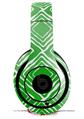 WraptorSkinz Skin Decal Wrap compatible with Beats Studio 2 and 3 Wired and Wireless Headphones Wavey Green Skin Only HEADPHONES NOT INCLUDED