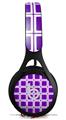WraptorSkinz Skin Decal Wrap compatible with Beats EP Headphones Squared Purple Skin Only HEADPHONES NOT INCLUDED