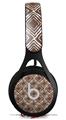 WraptorSkinz Skin Decal Wrap compatible with Beats EP Headphones Wavey Chocolate Brown Skin Only HEADPHONES NOT INCLUDED