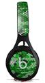 WraptorSkinz Skin Decal Wrap compatible with Beats EP Headphones HEX Mesh Camo 01 Green Bright Skin Only HEADPHONES NOT INCLUDED