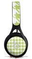 WraptorSkinz Skin Decal Wrap compatible with Beats EP Headphones Houndstooth Sage Green Skin Only HEADPHONES NOT INCLUDED