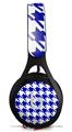 WraptorSkinz Skin Decal Wrap compatible with Beats EP Headphones Houndstooth Royal Blue Skin Only HEADPHONES NOT INCLUDED