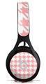 WraptorSkinz Skin Decal Wrap compatible with Beats EP Headphones Houndstooth Pink Skin Only HEADPHONES NOT INCLUDED