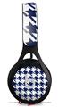 WraptorSkinz Skin Decal Wrap compatible with Beats EP Headphones Houndstooth Navy Blue Skin Only HEADPHONES NOT INCLUDED