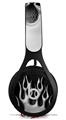 WraptorSkinz Skin Decal Wrap compatible with Beats EP Headphones Metal Flames Chrome Skin Only HEADPHONES NOT INCLUDED